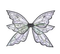 Puntelli per, incantevoli di farfalla, di Halloween, eleganti da fata, di farfalla di elfo, per bambini, costume di Halloween, d'angelo (argento, nero, rosa)