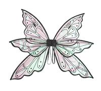 Puntelli per, incantevoli di farfalla, di Halloween, eleganti da fata, di farfalla di elfo, per bambini, costume di Halloween, d'angelo (argento, nero, rosa)