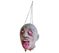 Puntello con Testa Tagliata - puntello con Testa mozzata, puntello con Testa mozzata | Halloween Spaventoso e Realistico Appeso Testa di Zombie insanguinata mozzata, Decorazione per la Festa Horror