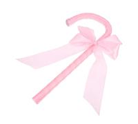 Puntello Per Canna Cosplay | Bastone Con Fiocc-o Rosa, 35x15x5Cm | Puntell-o Di Can-na Con Fiocc-o Rosa Leggero E Portatile, Multifunzionale Per Natale, Halloween, Feste In Maschera, Carnevale