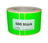 Punti adesivi rettangolari 50 x 50 mm, autoadesivi per scrivere, 500 pezzi/rotolo (verde chiaro)