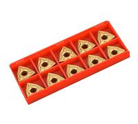Punti del tornio freno, inserti in carburo cementato CNC, 10 pezzi WNMG0804 Inserti CNC WNMG432 Acciaio inossibile in carbone cementato in carburo, utilizzato per l'accuratezza