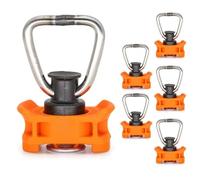 Punti di ancoraggio for binari aerei in acciaio inossidabile con molla di ritorno for camper e roulotte, gestione del carico for il trasporto su rimorchi(6pcs)