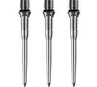 Punti di conversione delle freccette Mission Titan Pro Titanium converte punta morbida in acciaio, Argento scanalato