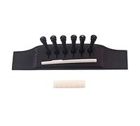 Punti Di Pinze Per Chitarra Folk Acustica 6pcs Con Pinze Con Ponte Ebano E Dado A Sella Sostituzione delle parti ponte