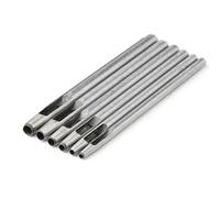 Punti in Pelle da 6 Imposta Un Pugno Punzonatura Rotondo Strumento Punzonatura Cavo per La Fascia Orologi A Cinghia Manico Ergonomico Punzone
