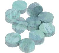 Punti Intarsio per Chitarra Gf44 10 Pezzi Verdi in Plastica | Marcatore Rotondo per Banjo e Mandolino, Set da Dieci, Modello Gf44, Colore Verde