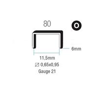 Punti metallici 80/6 Bronzati Romeo Maestri