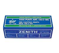 Punti metallici in ACCIAIO ZINGATO ZENITH 130/Z BIS confezione da 5000 punti per cucitrici Zenith modello 548 e 590