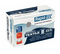 Punti Metallici per Cucitrice Special Textile Rapid - 43/6 - 24872200 (Conf. 100