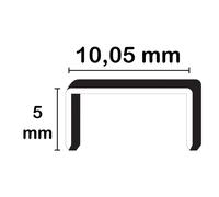 Roma Punti metallici 105 - 5 mm metallo - 1764 punti - Conf. 1 pz