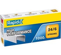 Punti rapidi 24/6, zincati, strong, scatola di 1.000 punti metallici