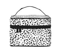 Punti spot dalmata con stampa animalier in bianco e nero, Borsa per il trucco Borsa per cosmetici Borsa da viaggio portatile da viaggio Astuccio per matite