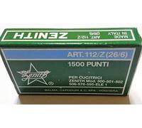 Punti Zenith 26/6 art. 112/Z scatola da 1500 punti