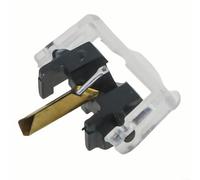 Puntina di ricambio per giradischi compatibile con Shure M44G M44-7 M55E, struttura in plastica e alluminio, facile installazione senza attrezzi