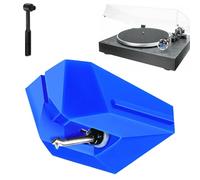 Puntina di ricambio per giradischi diamantata ATN95E - blu, compatibile con audio-Technica AT-LP120X vinile giradischi