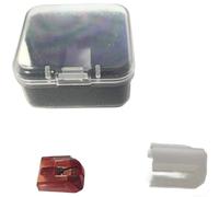 Puntina ovale per giradischi con punta ellittica nude per Audio-Technica AT-VM95 Series e AT-XP5, ago di ricambio a scatto per vinile ad alta fedeltà (con pennello)