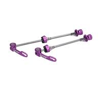 Puntine Anteriore e Posteriore Sblocco Rapido, Installazione Semplice, Forte Resistenza alla Corrosione, Lega di Alluminio, Acciaio, Leggero, Set di 2 Pezzi (Ti-Color) (PURPLE)