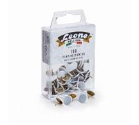 Puntine Colorate Leone Dell'Era - Bianche in Scatola appendibile da 100 pezzi