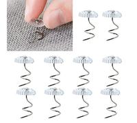 Puntine per Cielo Auto,100 PCS Perni a Torsione Trasparenti Spilla Tappezzeria Chiodino in Plastica Twist Pins per Fodere per Tappezzeria Materassi Gonne per Letto