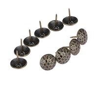 Puntine, Puntine per mobili, Chiodi for tappezzeria for mobili, confezione da 10, bronzo antico, 19x20 mm