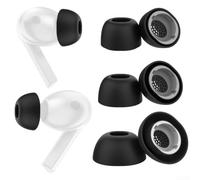 Puntine Silicone Anti-Popolazione per Galaxy Buds3 Pro | Materiale silicone morbido, aderenza perfetta, previene il popping, comfort prolungato, nero elegante