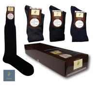 PUNTO. 6 paia Calza Lunga, Raso, Uomo, Calzettoni, Filo di scozia e Caldo Cotone