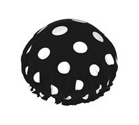 Punto bianco Riutilizzabile Impermeabile Lavabile Regolabile Adatto a donne Tutte le lunghezze Cuffia da a