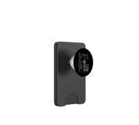 Punto croce con cane barboncino e albero di Natale, Merry Stitchmas PopSockets PopWallet per MagSafe