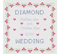 Punto Croce Matrimonio Anniversario Kit Campione O Motivo,Florashell,Rubino