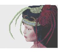 Punto Croce Motivo Da Florashell - Il Piuma Cappello