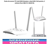 Punto Di Accesso TL-WA801N 300Mbps Su 2,4Ghz, Ethernet 1x10/100 Mbps,