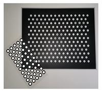 Punto di marcatura dello scanner 3D Opaco Alta scansione Riflettente Adesivo rotondo piccolo nero,Precisione da Laboratorio(Outer6inner3(10000))