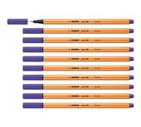 Punto di stabolo 88 Fineliner Penne Pack di 10 viola