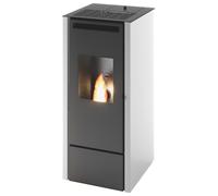 Punto Fuoco STUFA A PELLET CINZIA -KW 11 CON TELECOMANDO Col. Bianco