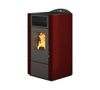 Punto Fuoco Stufa a Pellet Ventilata 9.5 kW 13.5 kg 200 m3 rossa 901645000 LORY