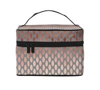 Punto in oro rosa, Borsa per il trucco Borsa per cosmetici Borsa da viaggio portatile da viaggio Astuccio per matite