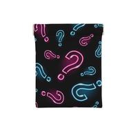 Punto interrogativo al neon senza soluzione di continuità, Spremere il portafoglio superiore da donna Borsa portaoggetti Piccola portamonete Portamonete