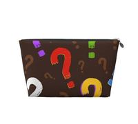 Punto interrogativo colorato, Borsa da toilette Borsa per trucco Borsa per cosmetici Borsa da toilette da viaggio portatile
