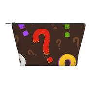 Punto interrogativo colorato, Borsa da toilette Borsa per trucco Borsa per cosmetici Borsa da toilette da viaggio portatile