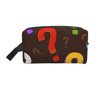 Punto interrogativo colorato, Borsa per il trucco Borsa per cosmetici Borsa da viaggio portatile da viaggio Borsa per trucco Organizer