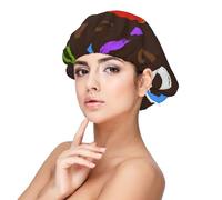 Punto interrogativo colorato,Cuffia da notte elastica in raso per adulti, fascia per capelli in seta regolabile, cuffia da notte elastica per donne