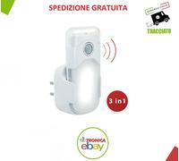 Punto luce con pir + luce anti black out + torcia led led