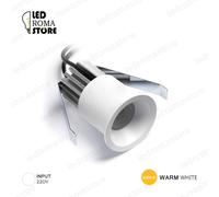 PUNTO LUCE LED DA INCASSO DARKLIGHT ROTONDO BIANCO 3W LUCE CALDA 3000K