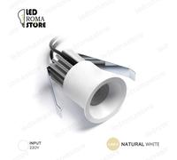 PUNTO LUCE LED DA INCASSO DARKLIGHT ROTONDO BIANCO 3W LUCE NATURALE 4000K
