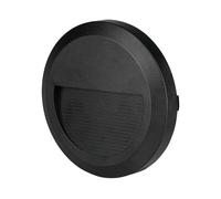 PUNTO LUCE LED SMD 2W SEGNAPASSO ROTONDO A PARETE IP65 NERO - SKU 211317 / 21131