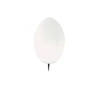 Punto Luce Picchetto Esterno Egg Termoplastica E Porcellana Bianco 1 Luce E27