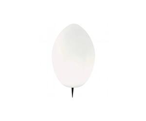Punto Luce Picchetto Esterno Egg Termoplastica E Porcellana Bianco 1 Luce E27