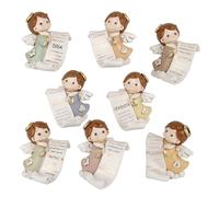 PuntoCasaStore 1 pz Serafino Angelo con Frase Pergamena 8ass. bomboniera Idea Regalo Comunione cresima Nascita (Altezza 9 cm)