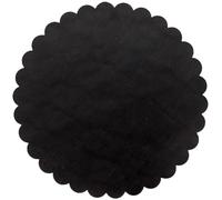 PuntoCasaStore 100 Pz. Velo VELI di Fata Tulle Organza Tondo VELETTI BOMBONIERE Fai da Te Confetti (Nero)